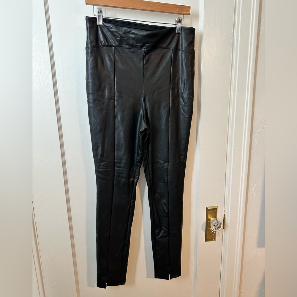 Faux leather leggings